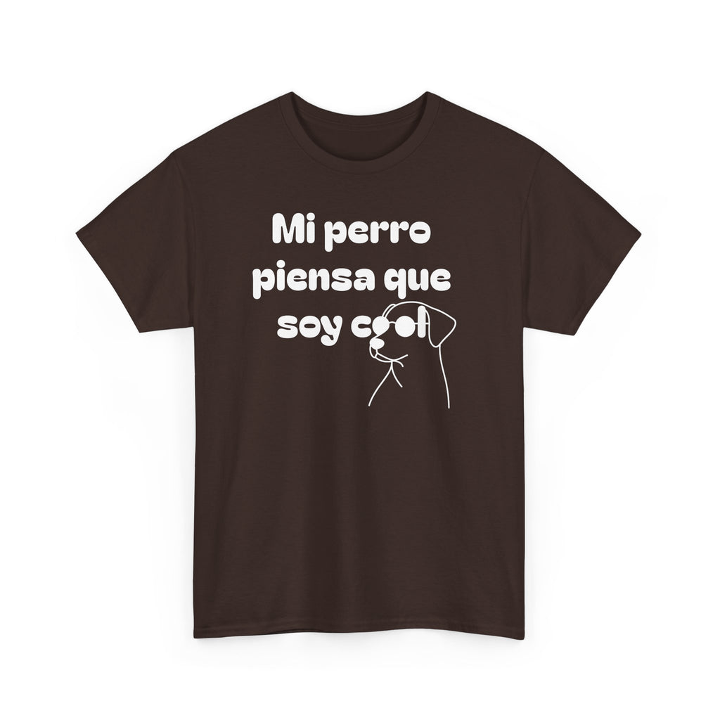 Funny Dog Lover Tee, Casual T-Shirt for Pet Owners, Gift for Dog Lovers, Dog Mom Gift, Unisex Heavy Cotton Tee