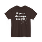 Funny Dog Lover Tee, Casual T-Shirt for Pet Owners, Gift for Dog Lovers, Dog Mom Gift, Unisex Heavy Cotton Tee