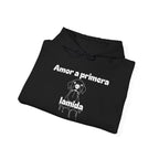 Amor a Primera Lamida Unisex Heavy Blend Hoodie, Cute Dog Sweatshirt, Pet Lover Gift, Cozy Fashion, Animal Lover Hoodie