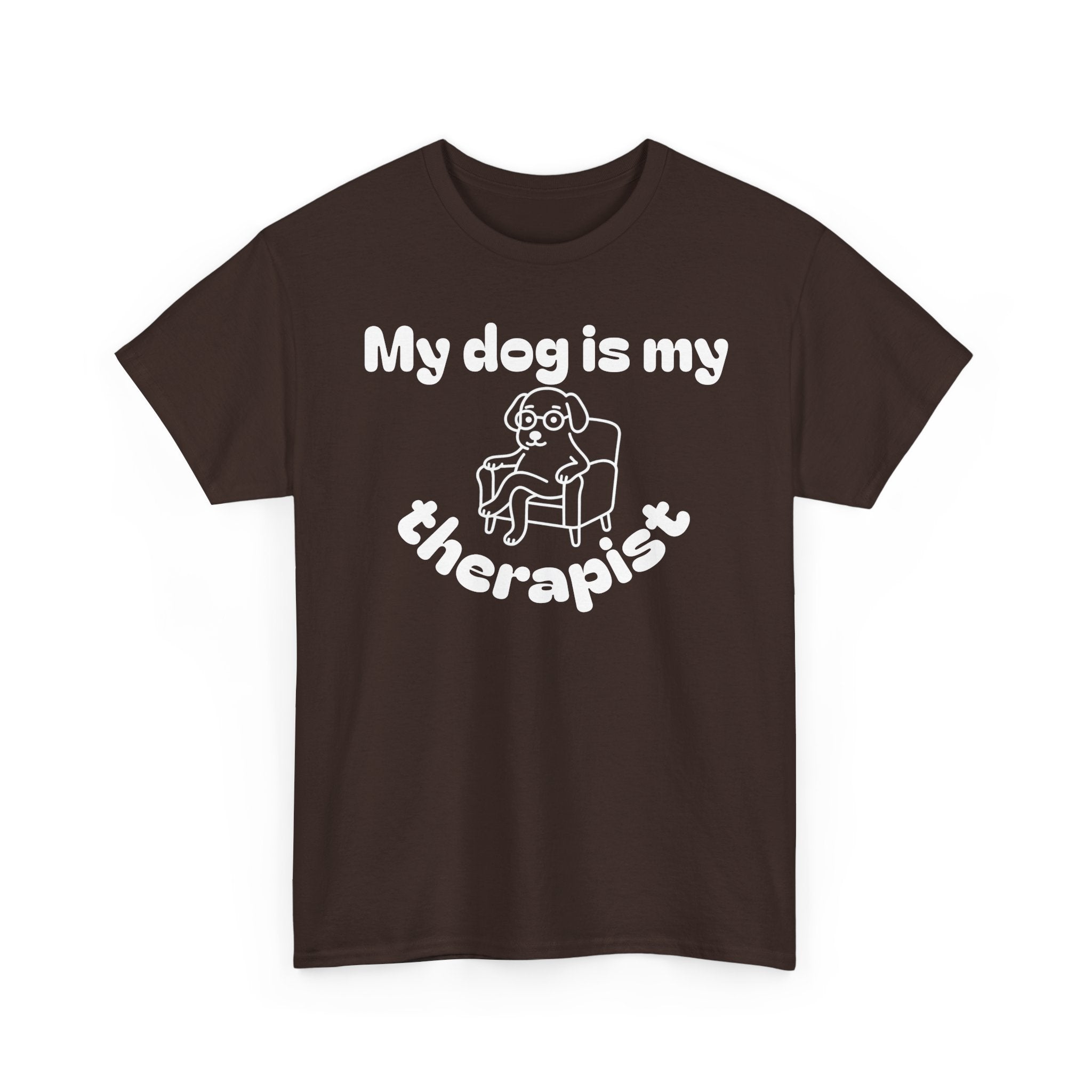Funny Dog Lover Tee, Casual T-Shirt for Pet Owners, Gift for Dog Lovers, Dog Mom Gift, Unisex Heavy Cotton Tee