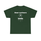 Unisex Pet Lover Tee - "Amor a primera lamida" - Perfect for Dog Lovers, Animal Enthusiasts, Gifts, Casual Wear, Cute Fashion