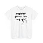 Funny Dog Lover Tee, Casual T-Shirt for Pet Owners, Gift for Dog Lovers, Dog Mom Gift, Unisex Heavy Cotton Tee