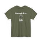 Unisex Pet Lover Tee - "Love at first lick" - Perfect for Dog Lovers, Animal Enthusiasts, Gifts, Casual Wear, Cute Fashion