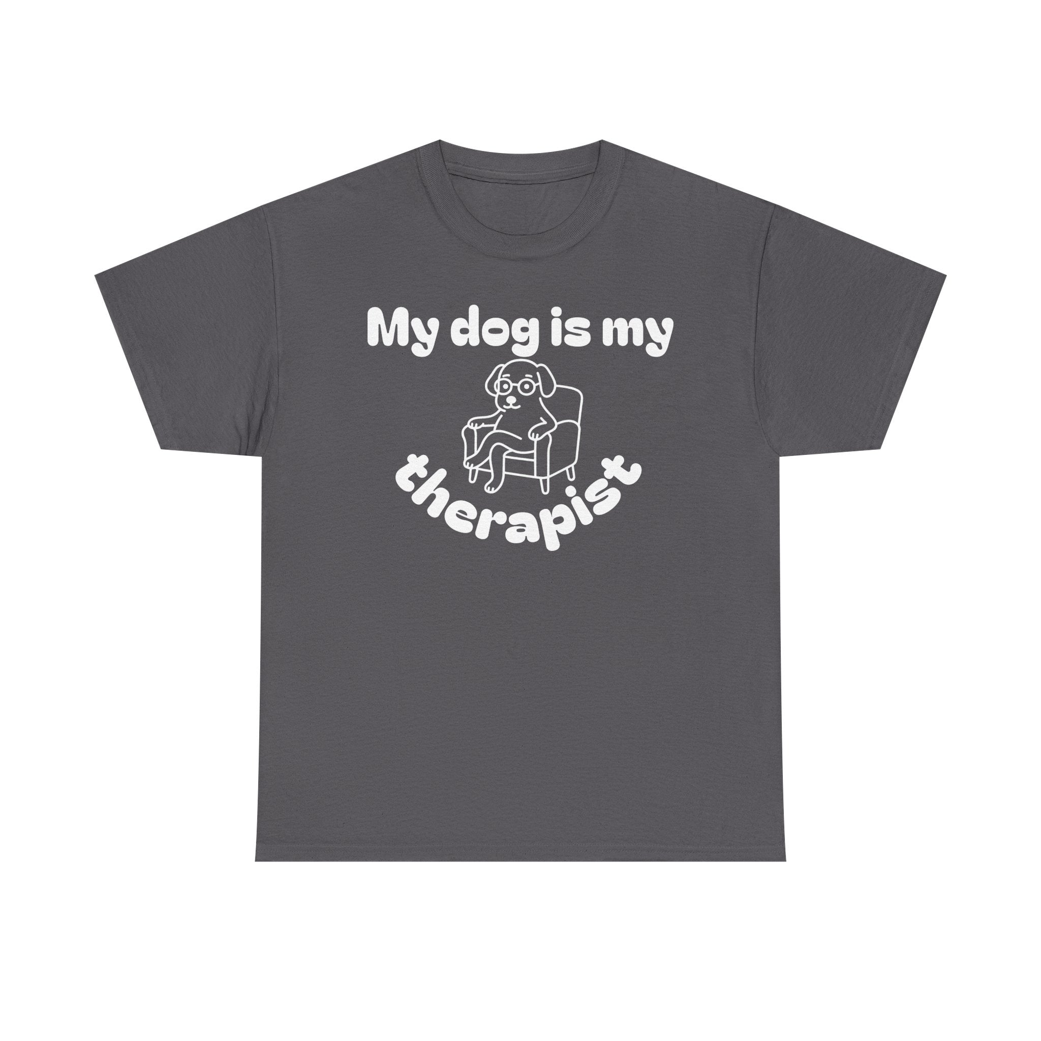 Funny Dog Lover Tee, Casual T-Shirt for Pet Owners, Gift for Dog Lovers, Dog Mom Gift, Unisex Heavy Cotton Tee