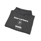 Amor a Primera Lamida Unisex Heavy Blend Hoodie, Cute Dog Sweatshirt, Pet Lover Gift, Cozy Fashion, Animal Lover Hoodie