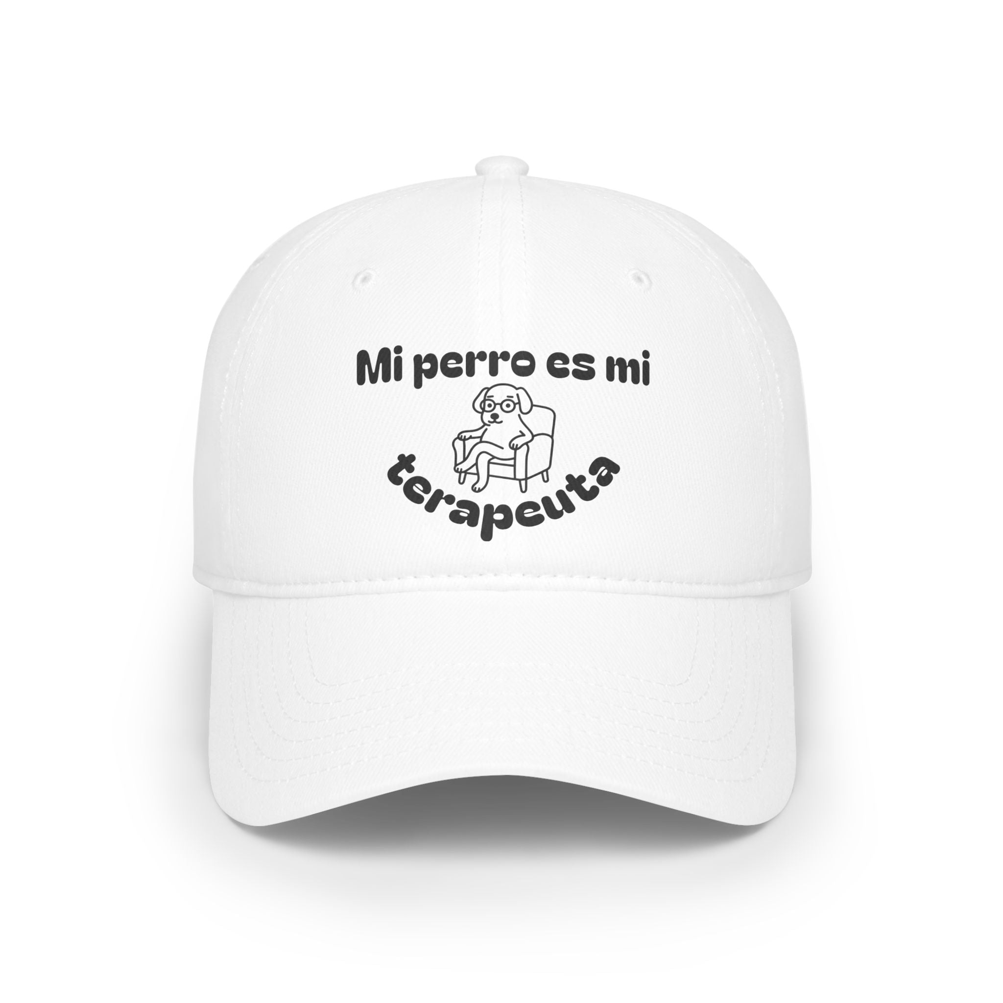 Cute Dog Therapist Cap, Low Profile Baseball Cap, Pet Lover Gift, Fun Hat for Dog Owners, Birthday, Dog Mom, Animal Therapy