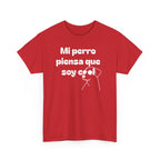 Funny Dog Lover Tee, Casual T-Shirt for Pet Owners, Gift for Dog Lovers, Dog Mom Gift, Unisex Heavy Cotton Tee