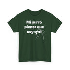 Funny Dog Lover Tee, Casual T-Shirt for Pet Owners, Gift for Dog Lovers, Dog Mom Gift, Unisex Heavy Cotton Tee