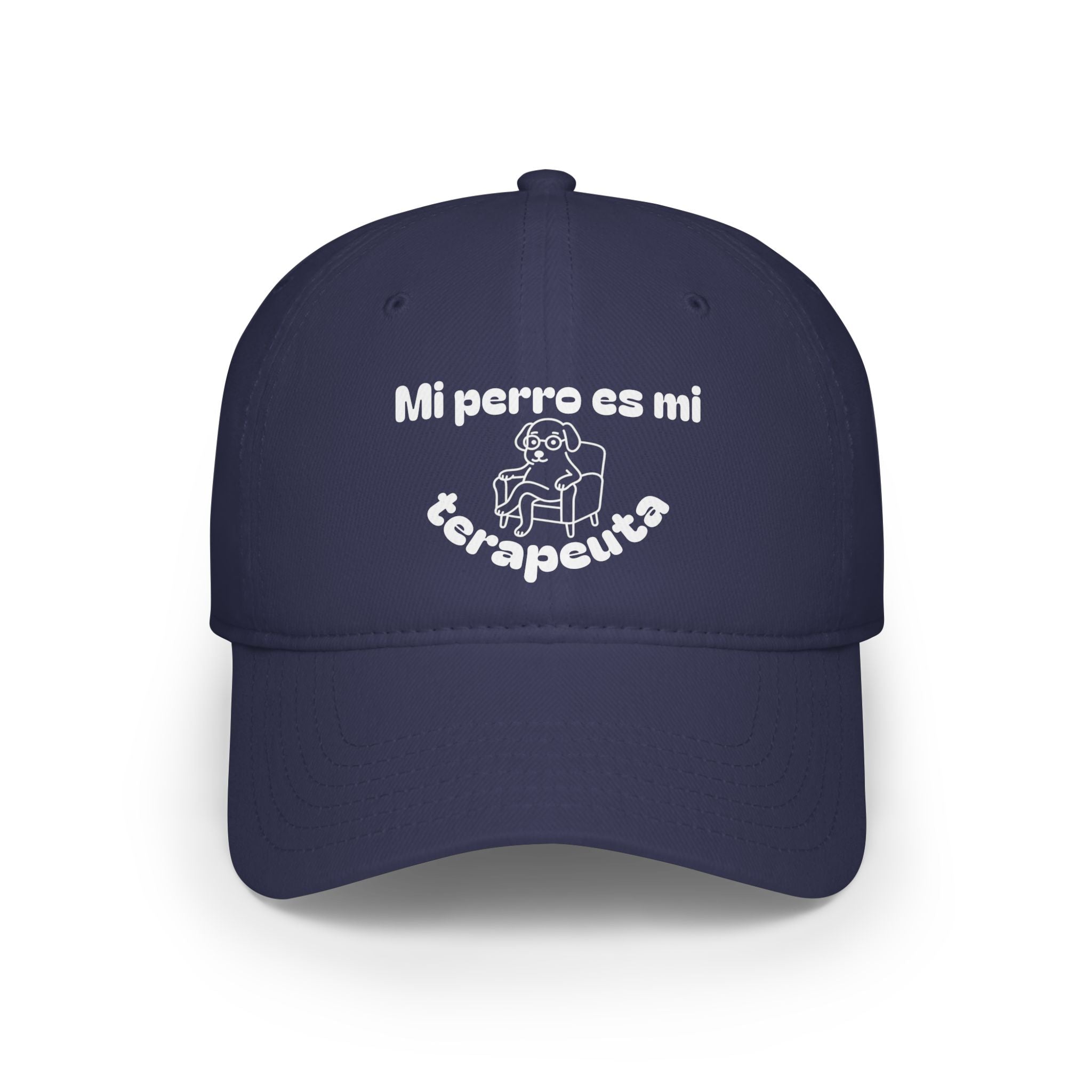 Cute Dog Therapist Cap, Low Profile Baseball Cap, Pet Lover Gift, Fun Hat for Dog Owners, Birthday, Dog Mom, Animal Therapy