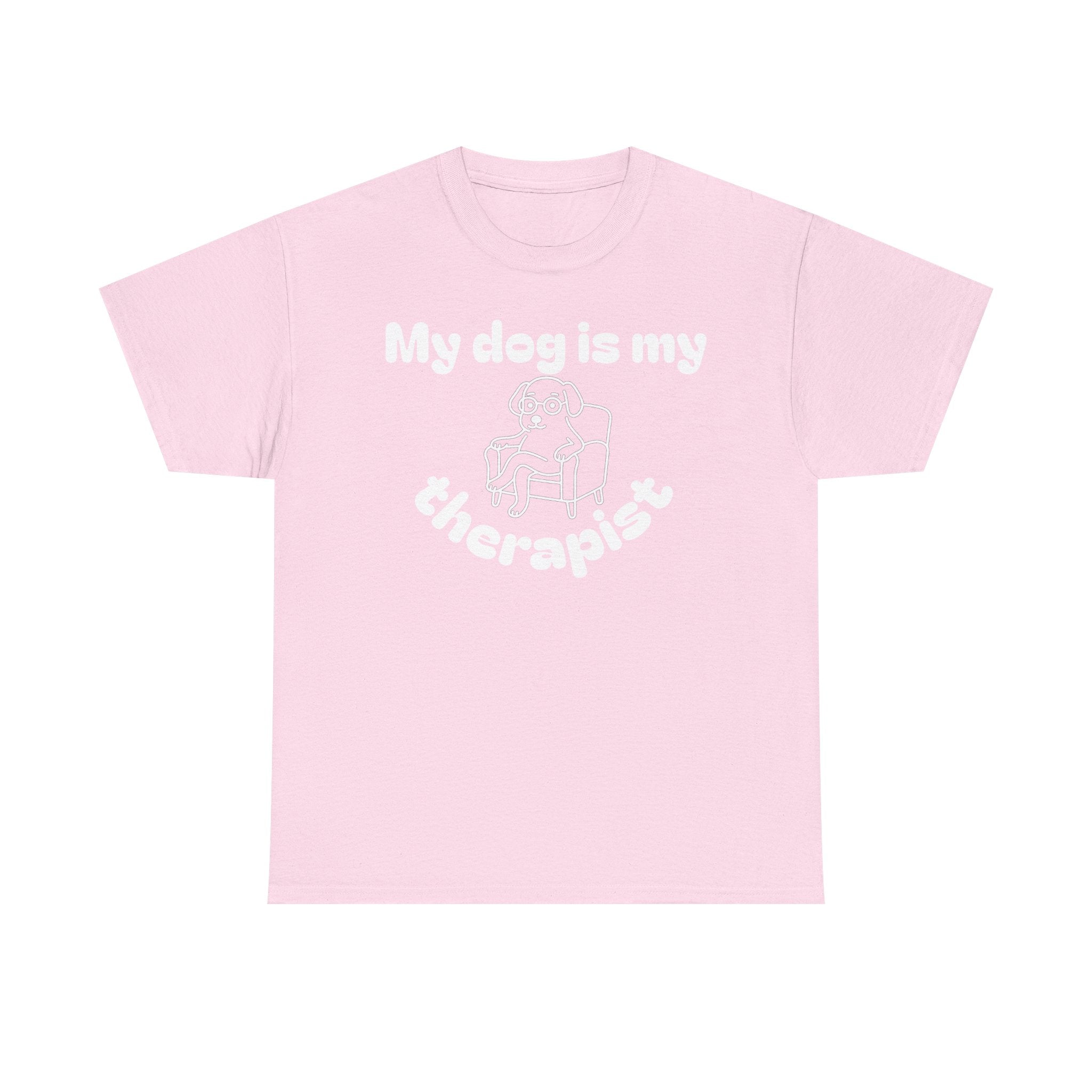 Funny Dog Lover Tee, Casual T-Shirt for Pet Owners, Gift for Dog Lovers, Dog Mom Gift, Unisex Heavy Cotton Tee