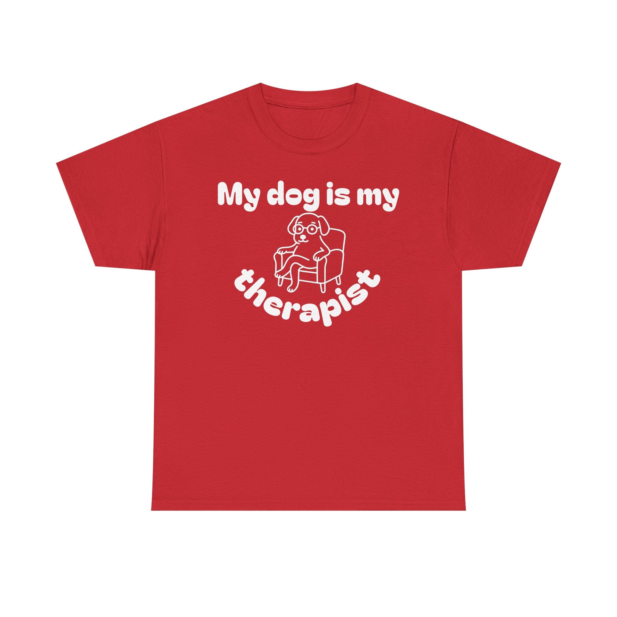 Funny Dog Lover Tee, Casual T-Shirt for Pet Owners, Gift for Dog Lovers, Dog Mom Gift, Unisex Heavy Cotton Tee