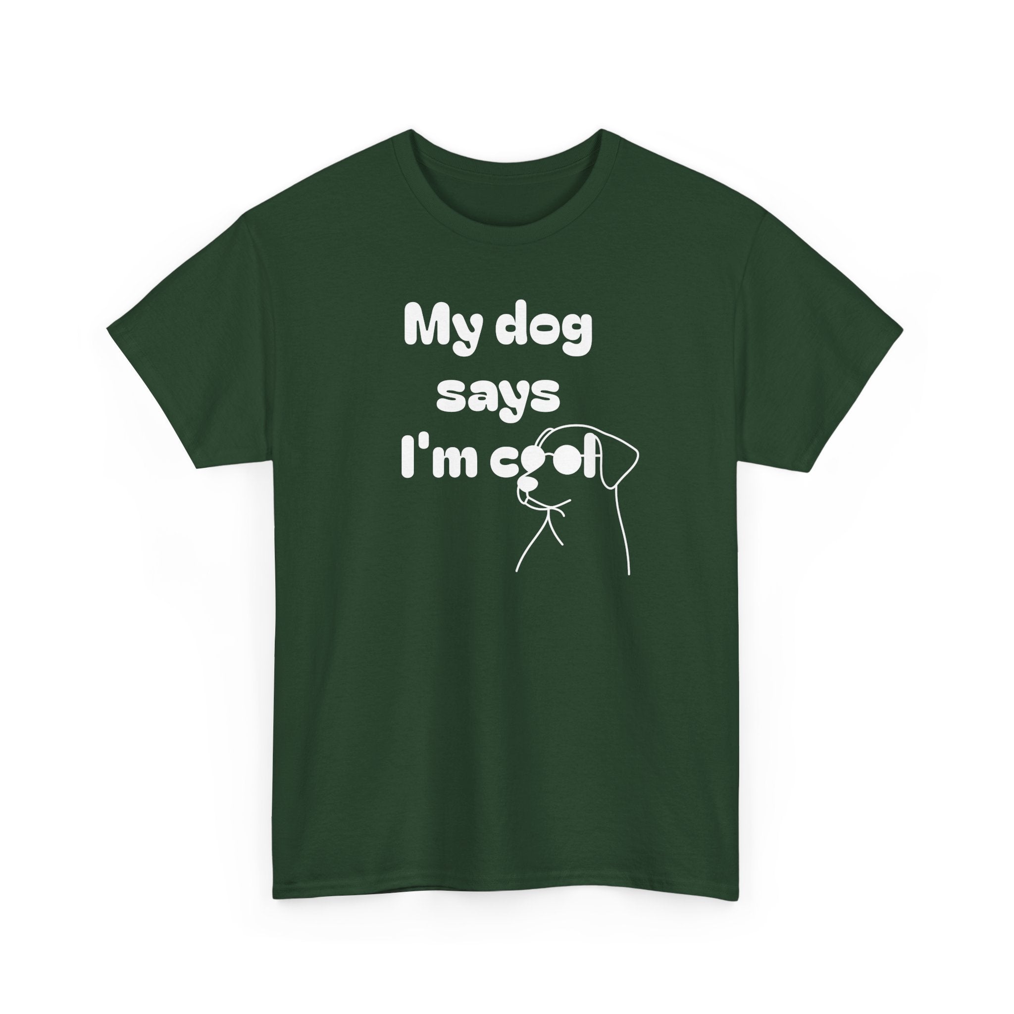 Funny Dog Lover Tee, Casual T-Shirt for Pet Owners, Gift for Dog Lovers, Dog Mom Gift, Unisex Heavy Cotton Tee