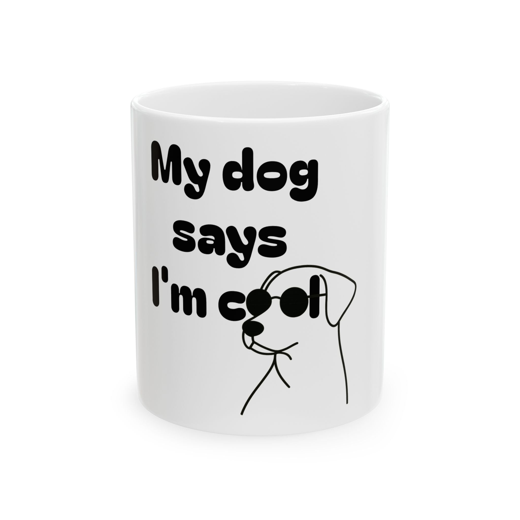 Cool Dog Mom Ceramic Mug - Funny Pet Lover Gift, Dog Owner Coffee Cup, Dog-Themed Mug, Unique Animal Lover Present, Cute Pet Gift