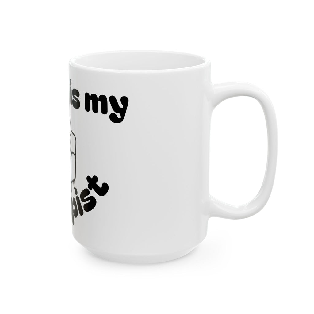 Funny Therapist Dog Ceramic Mug - Gift for Dog Lovers, Coffee Mugs, Pet Owners, Humor Gifts, Unique Home Decor