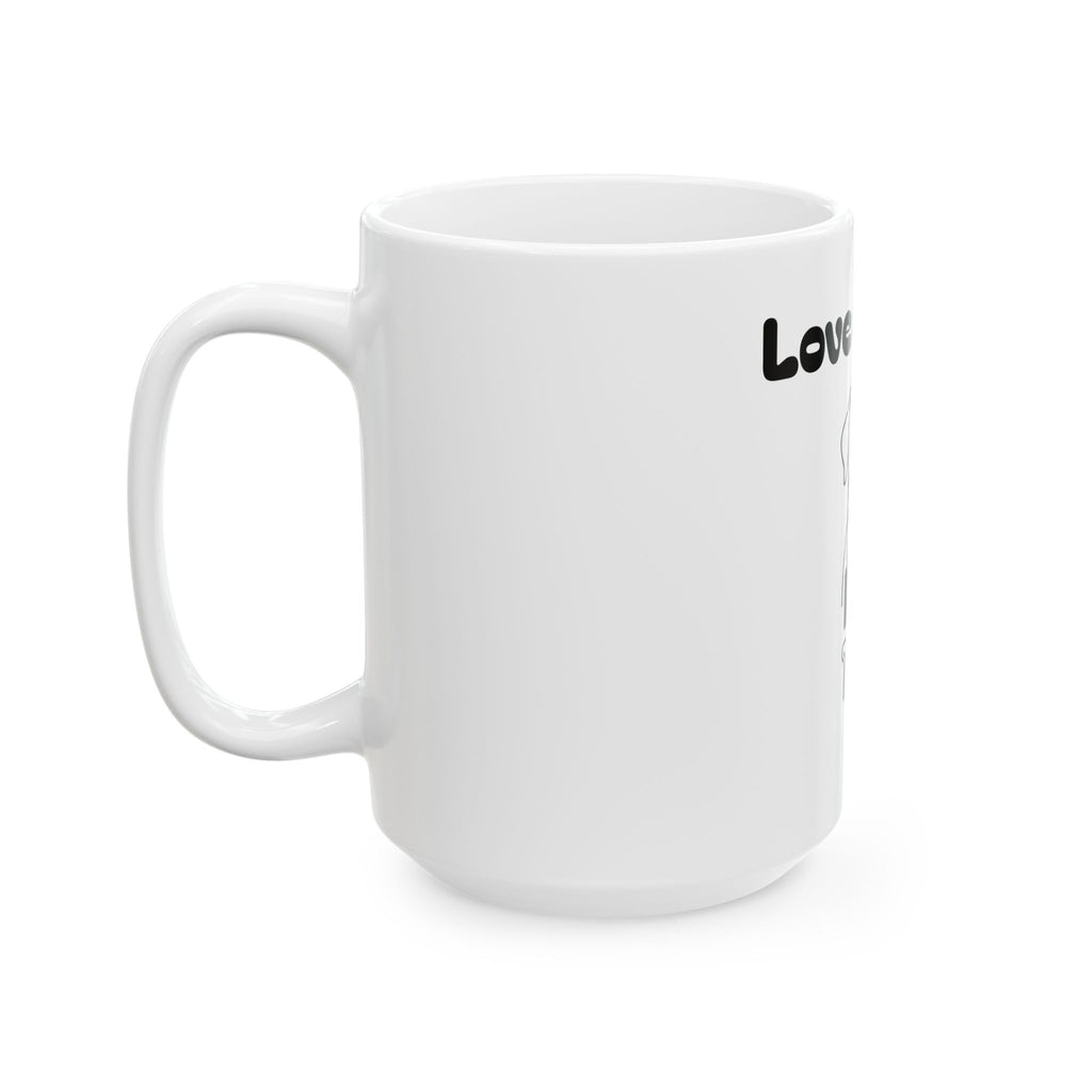 Dog Lover's Ceramic Mug - Perfect Gift for Pet Owners, Cute Coffee Cup, Funny Doggy Design, Birthday & Pet Adoption Celebration