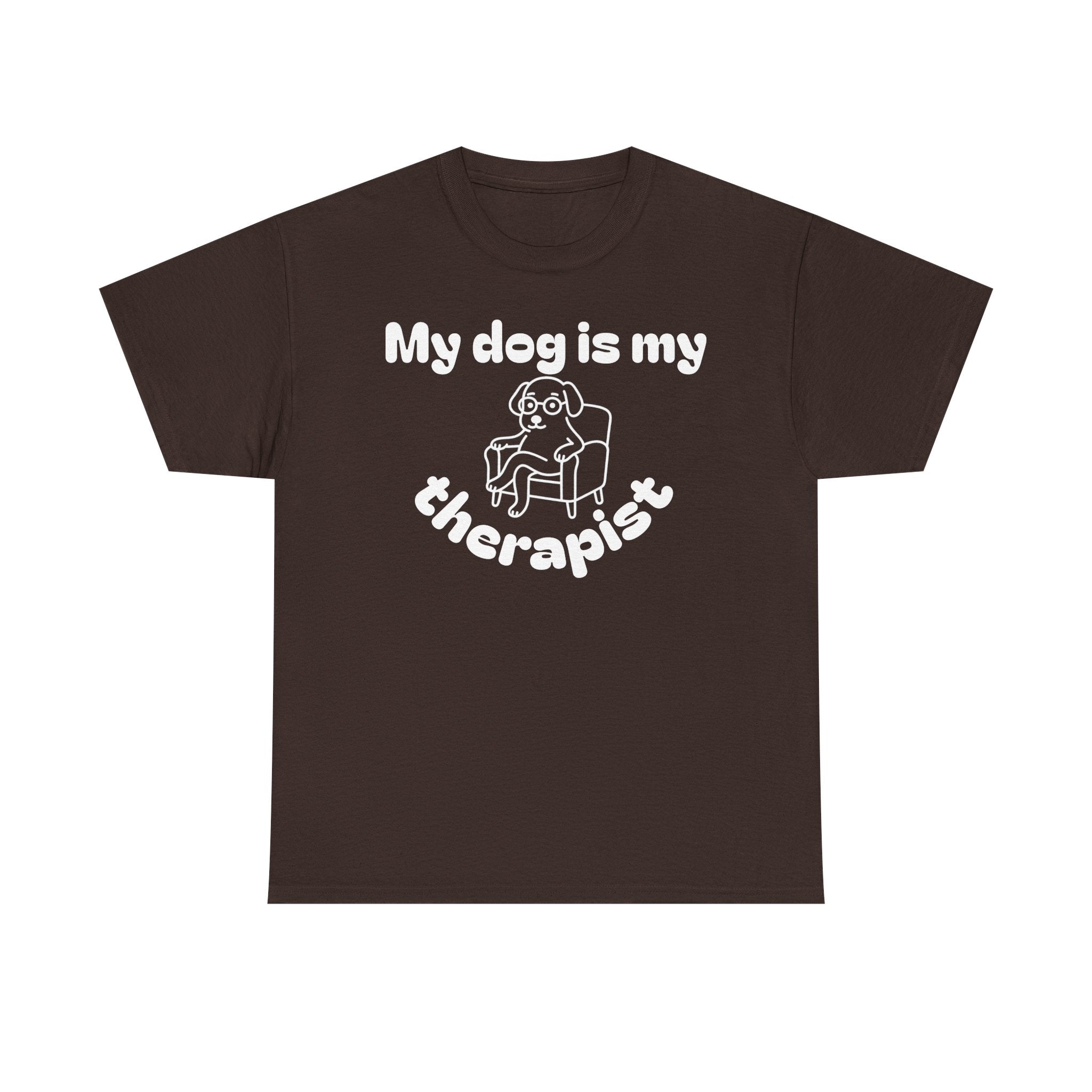 Funny Dog Lover Tee, Casual T-Shirt for Pet Owners, Gift for Dog Lovers, Dog Mom Gift, Unisex Heavy Cotton Tee