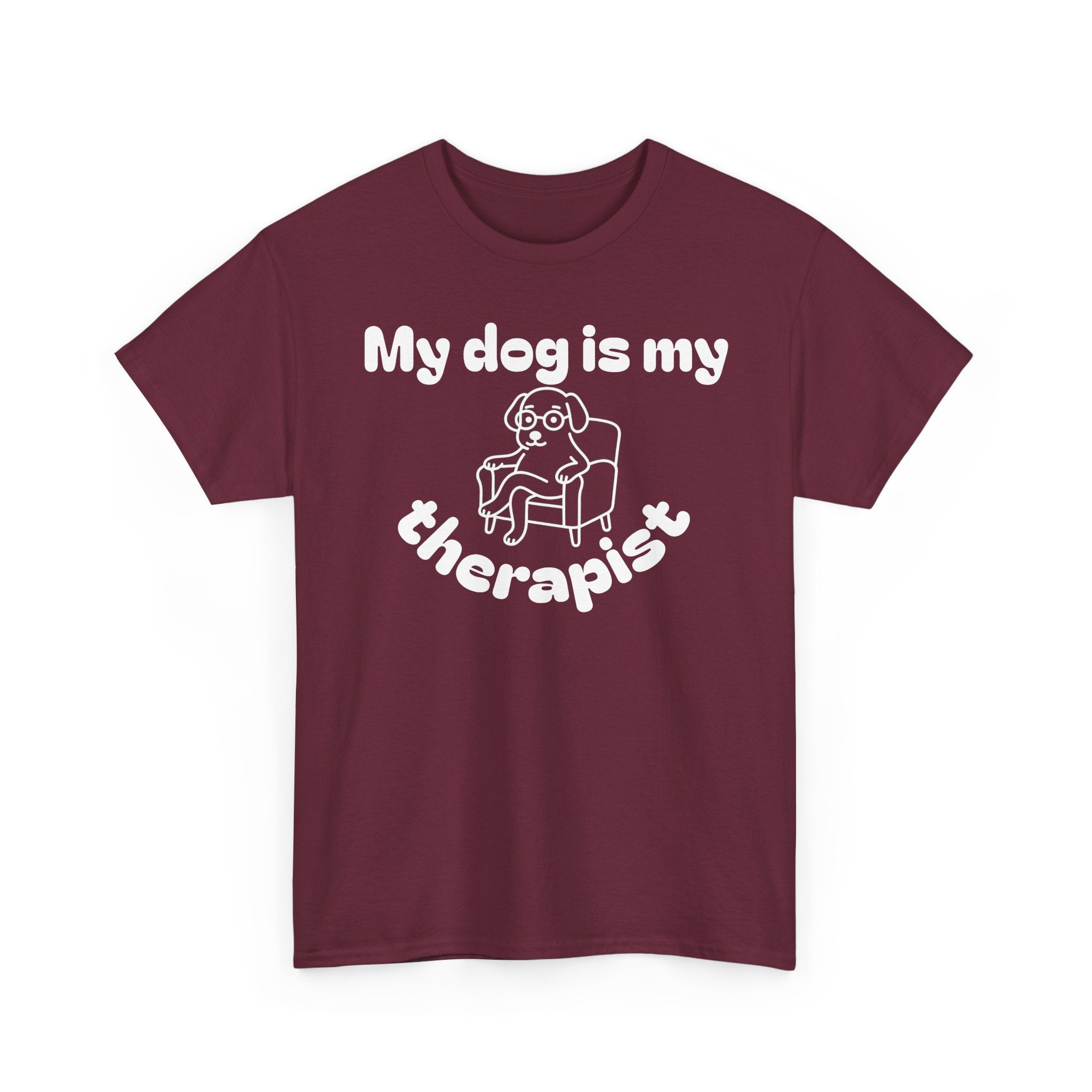 Funny Dog Lover Tee, Casual T-Shirt for Pet Owners, Gift for Dog Lovers, Dog Mom Gift, Unisex Heavy Cotton Tee