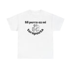 Unisex Heavy Cotton Tee with Fun Dog Therapy Quote, Pet Lover Gift, Casual T-Shirt for Dog Owners, Ideal for Everyday Wear