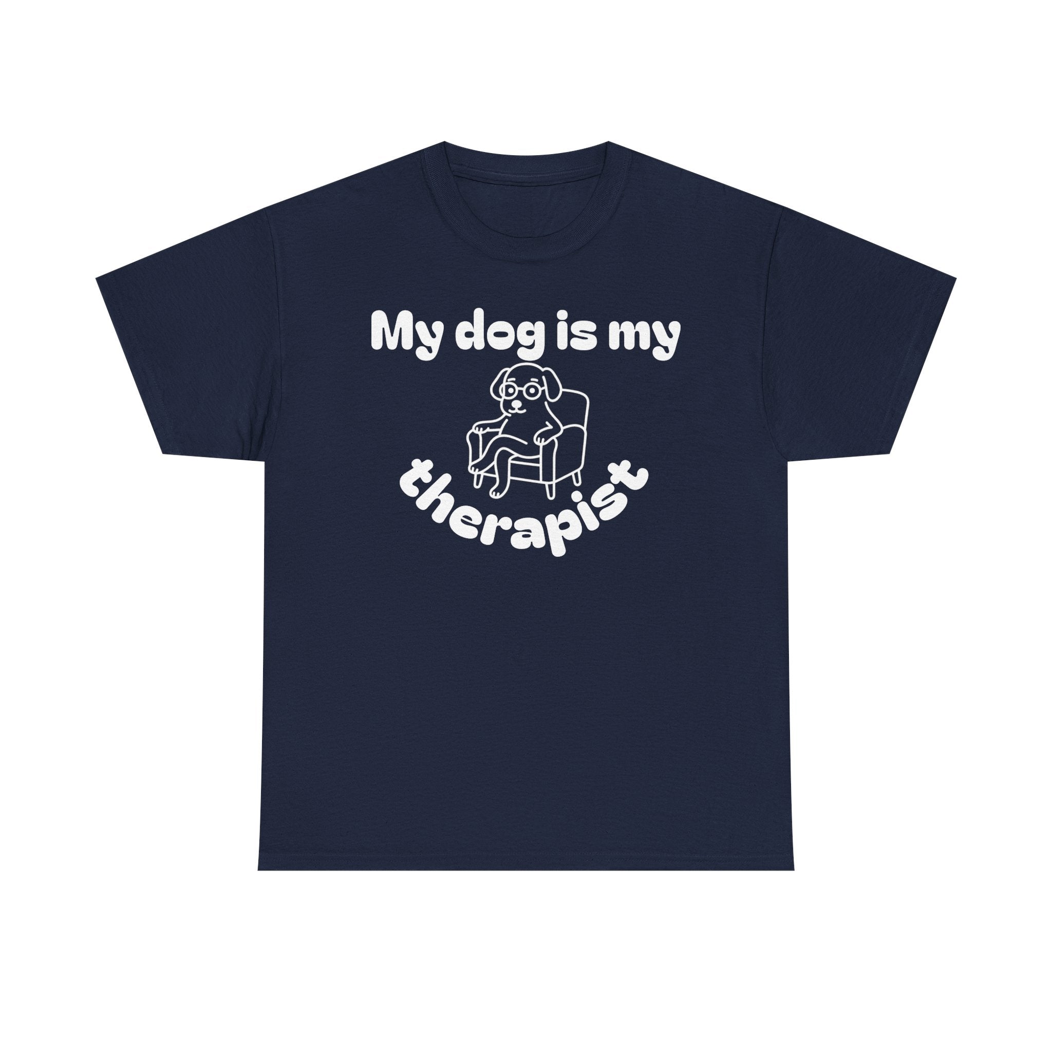 Funny Dog Lover Tee, Casual T-Shirt for Pet Owners, Gift for Dog Lovers, Dog Mom Gift, Unisex Heavy Cotton Tee