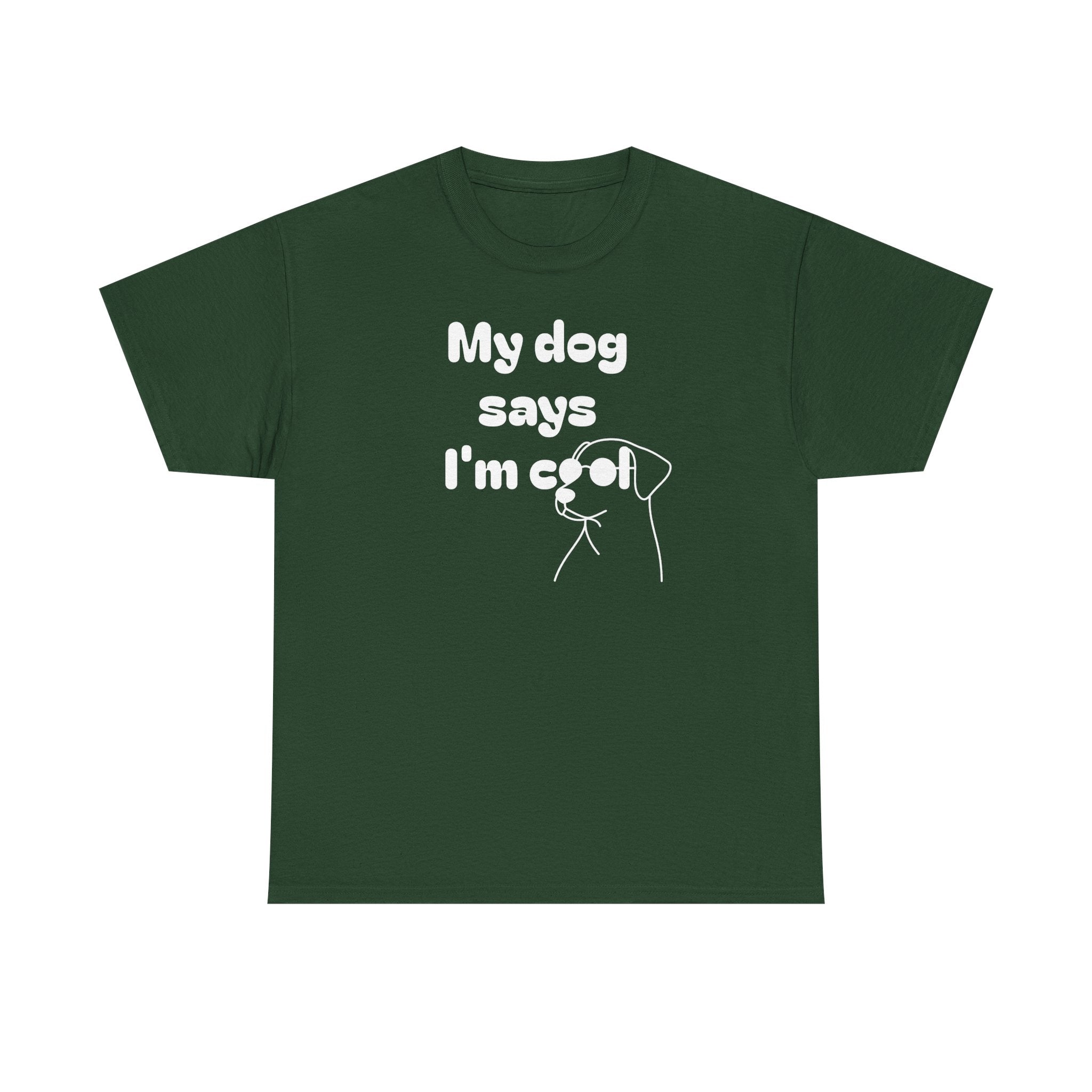 Funny Dog Lover Tee, Casual T-Shirt for Pet Owners, Gift for Dog Lovers, Dog Mom Gift, Unisex Heavy Cotton Tee