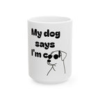 Cool Dog Mom Ceramic Mug - Funny Pet Lover Gift, Dog Owner Coffee Cup, Dog-Themed Mug, Unique Animal Lover Present, Cute Pet Gift