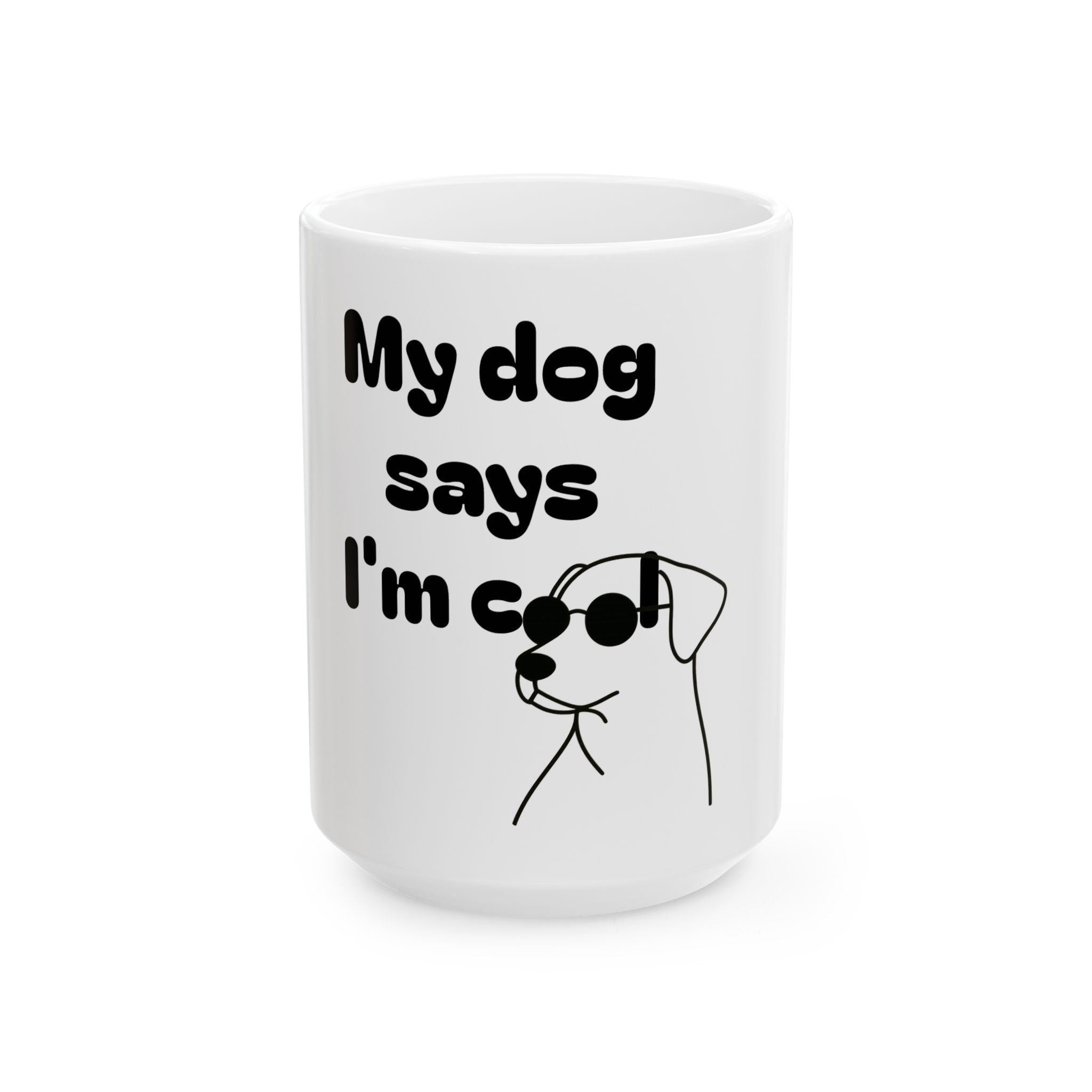 Cool Dog Mom Ceramic Mug - Funny Pet Lover Gift, Dog Owner Coffee Cup, Dog-Themed Mug, Unique Animal Lover Present, Cute Pet Gift