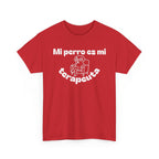 Unisex Heavy Cotton Tee with Fun Dog Therapy Quote, Pet Lover Gift, Casual T-Shirt for Dog Owners, Ideal for Everyday Wear