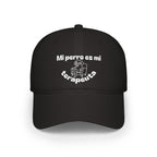 Cute Dog Therapist Cap, Low Profile Baseball Cap, Pet Lover Gift, Fun Hat for Dog Owners, Birthday, Dog Mom, Animal Therapy