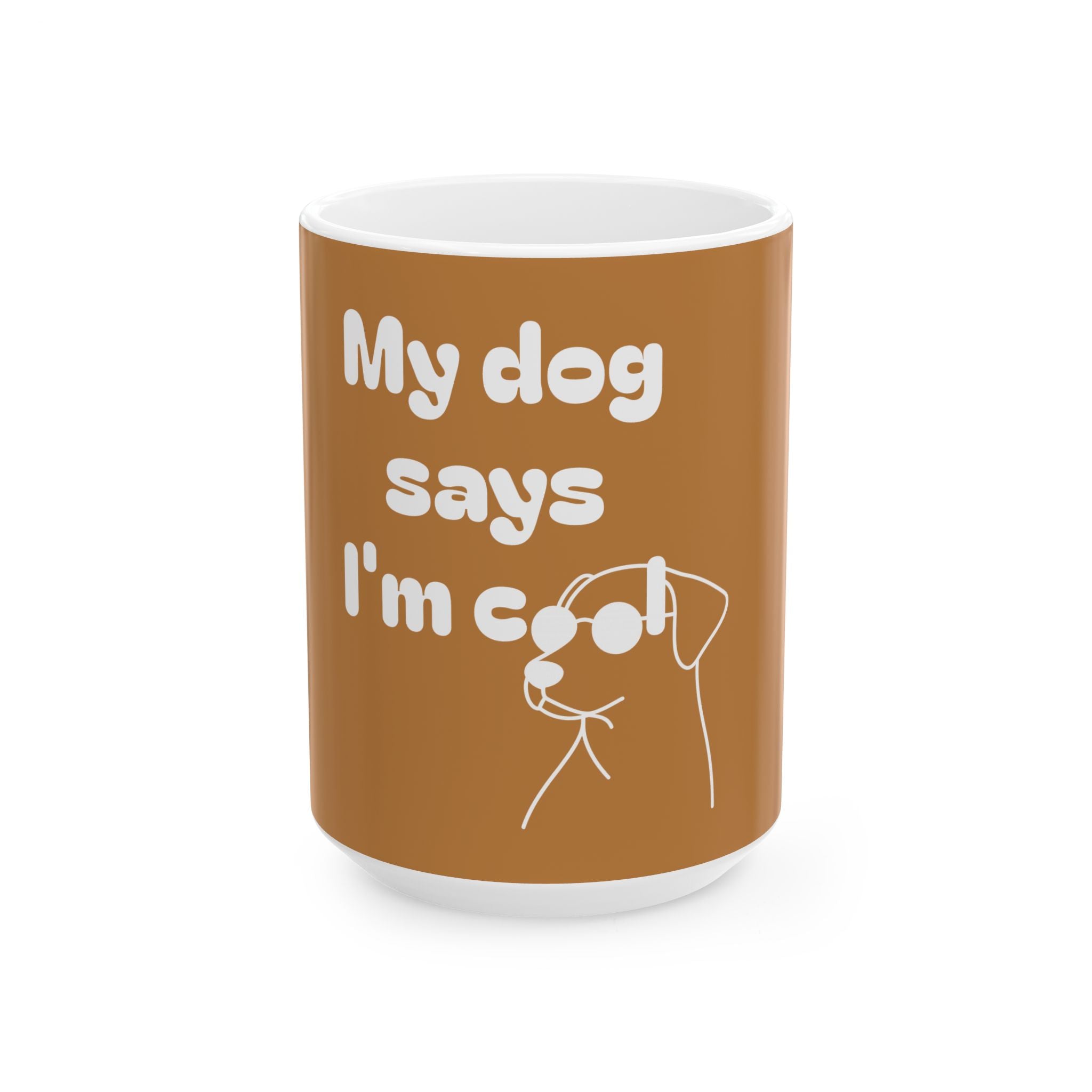 Cool Dog Mom Ceramic Mug - Funny Pet Lover Gift, Dog Owner Coffee Cup, Dog-Themed Mug, Unique Animal Lover Present, Cute Pet Gift