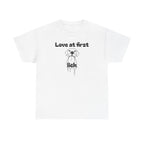 Unisex Pet Lover Tee - "Love at first lick" - Perfect for Dog Lovers, Animal Enthusiasts, Gifts, Casual Wear, Cute Fashion