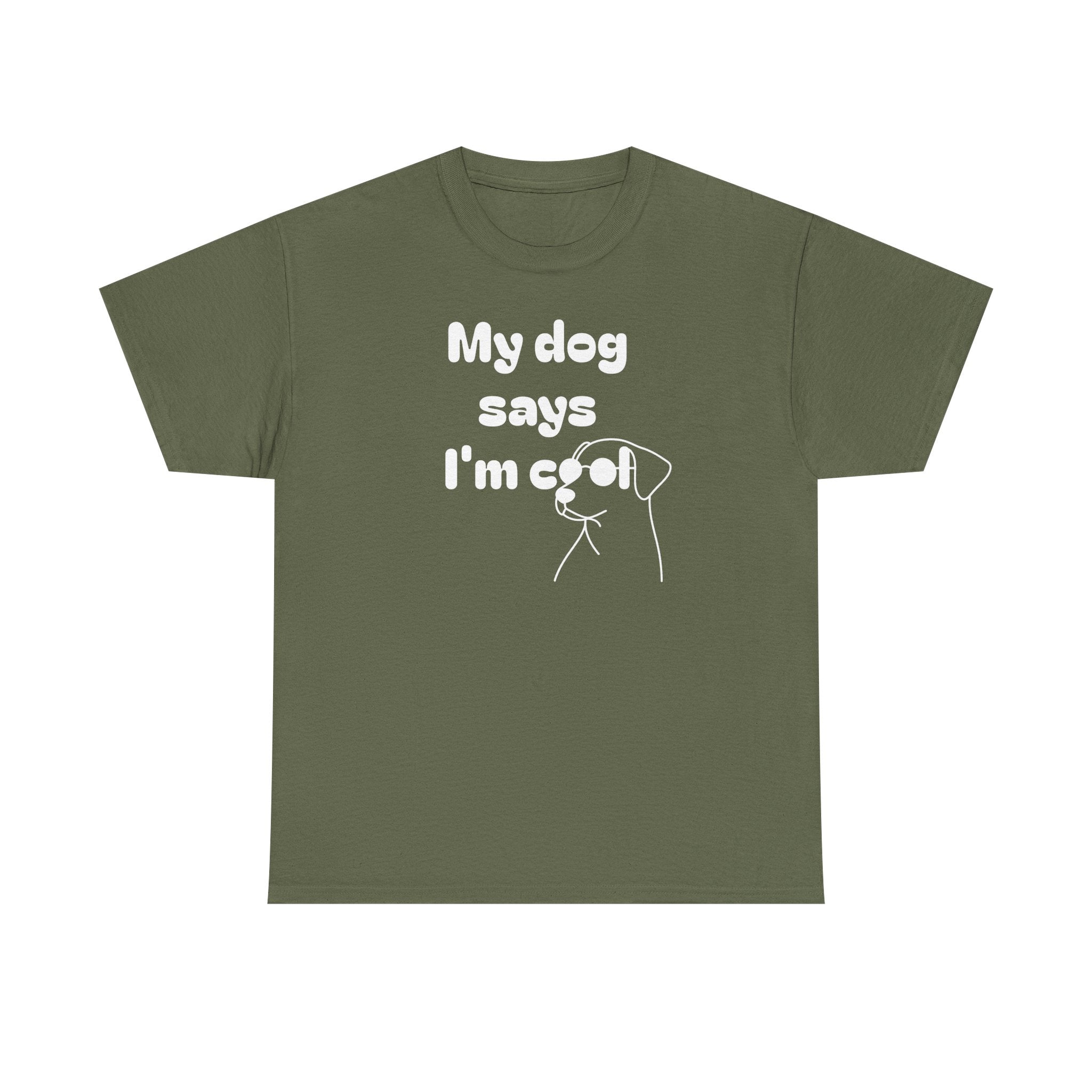 Funny Dog Lover Tee, Casual T-Shirt for Pet Owners, Gift for Dog Lovers, Dog Mom Gift, Unisex Heavy Cotton Tee