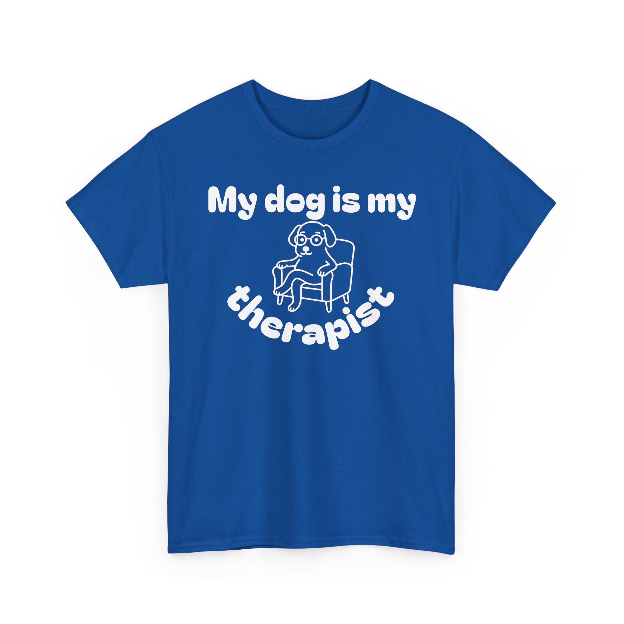 Funny Dog Lover Tee, Casual T-Shirt for Pet Owners, Gift for Dog Lovers, Dog Mom Gift, Unisex Heavy Cotton Tee