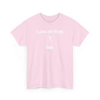 Unisex Pet Lover Tee - "Love at first lick" - Perfect for Dog Lovers, Animal Enthusiasts, Gifts, Casual Wear, Cute Fashion