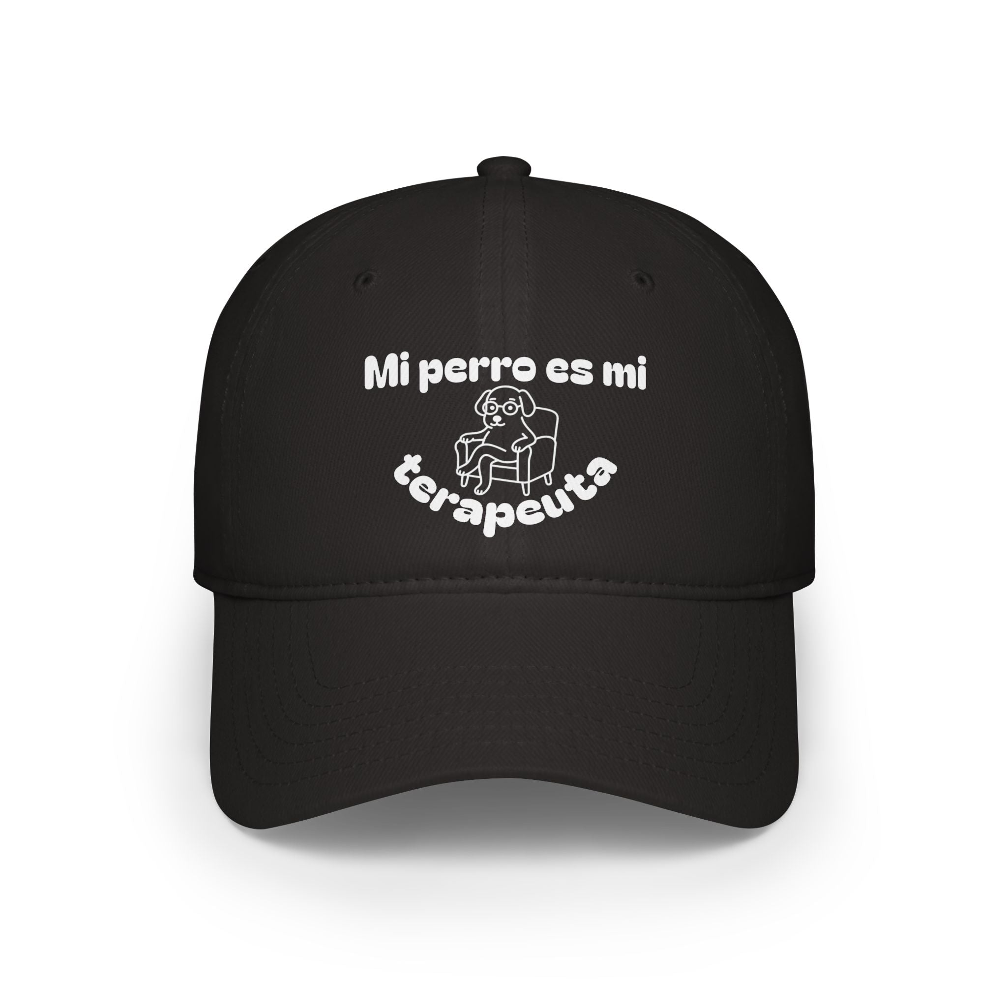 Cute Dog Therapist Cap, Low Profile Baseball Cap, Pet Lover Gift, Fun Hat for Dog Owners, Birthday, Dog Mom, Animal Therapy