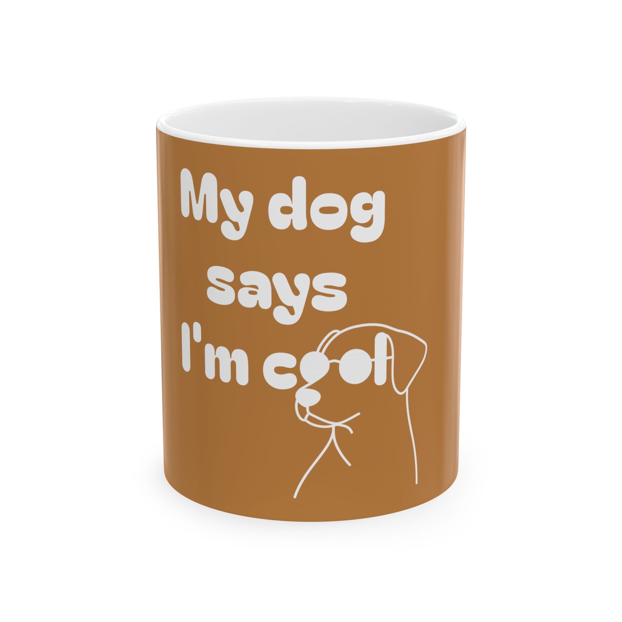 Cool Dog Mom Ceramic Mug - Funny Pet Lover Gift, Dog Owner Coffee Cup, Dog-Themed Mug, Unique Animal Lover Present, Cute Pet Gift