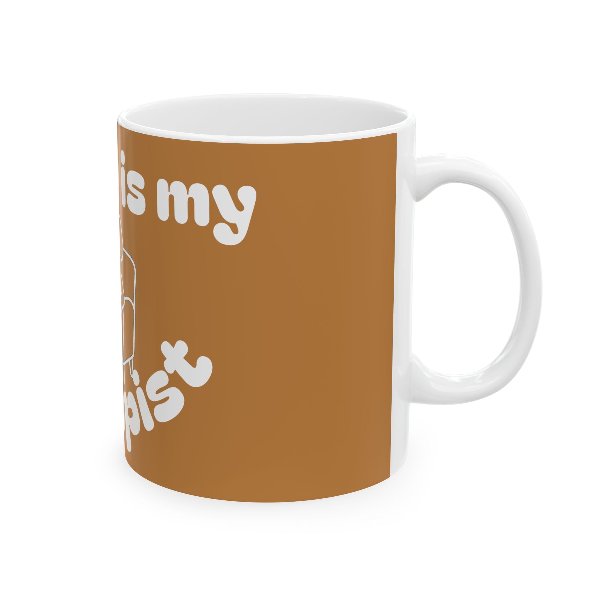 Funny Therapist Dog Ceramic Mug - Gift for Dog Lovers, Coffee Mugs, Pet Owners, Humor Gifts, Unique Home Decor