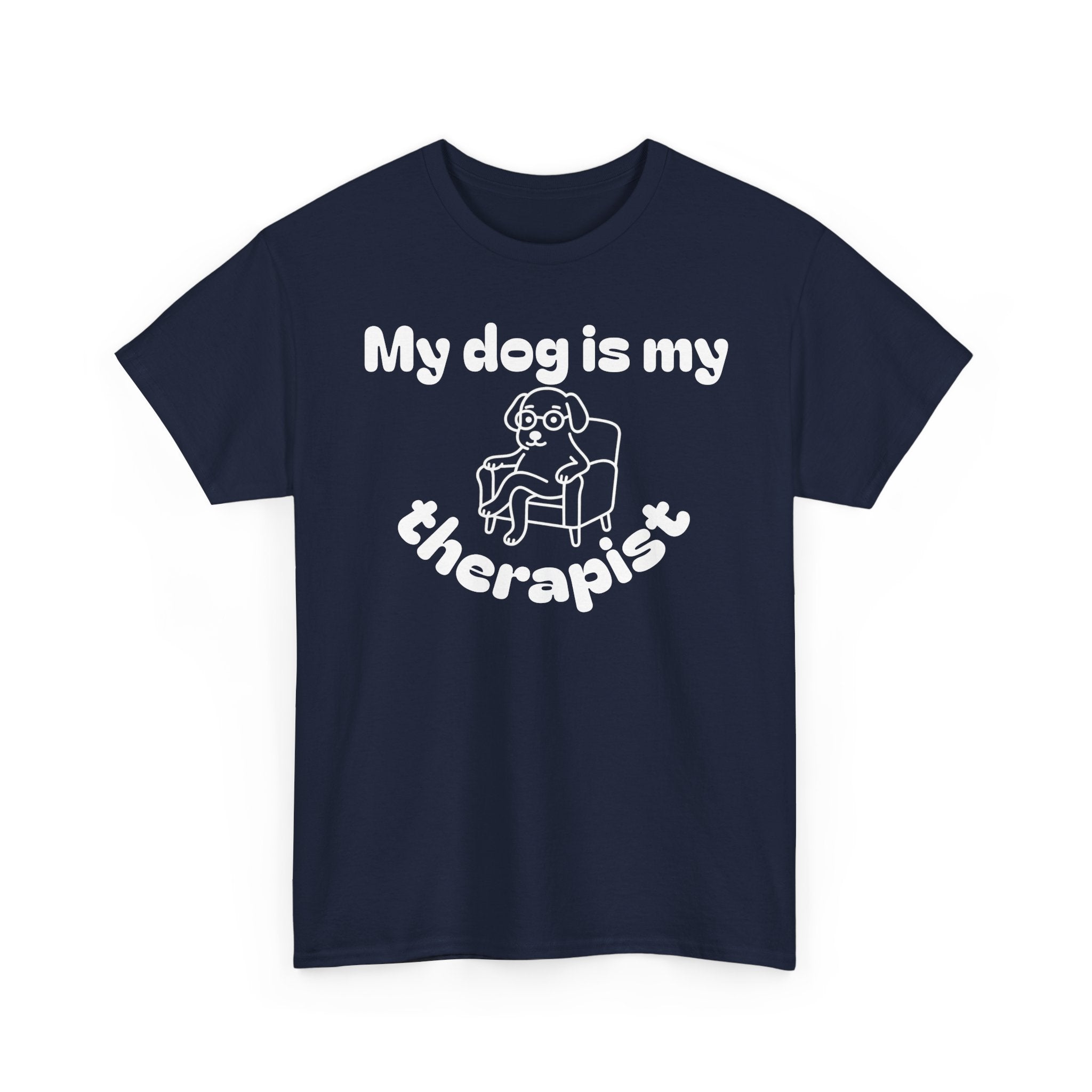Funny Dog Lover Tee, Casual T-Shirt for Pet Owners, Gift for Dog Lovers, Dog Mom Gift, Unisex Heavy Cotton Tee