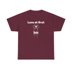 Unisex Pet Lover Tee - "Love at first lick" - Perfect for Dog Lovers, Animal Enthusiasts, Gifts, Casual Wear, Cute Fashion