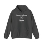 Amor a Primera Lamida Unisex Heavy Blend Hoodie, Cute Dog Sweatshirt, Pet Lover Gift, Cozy Fashion, Animal Lover Hoodie
