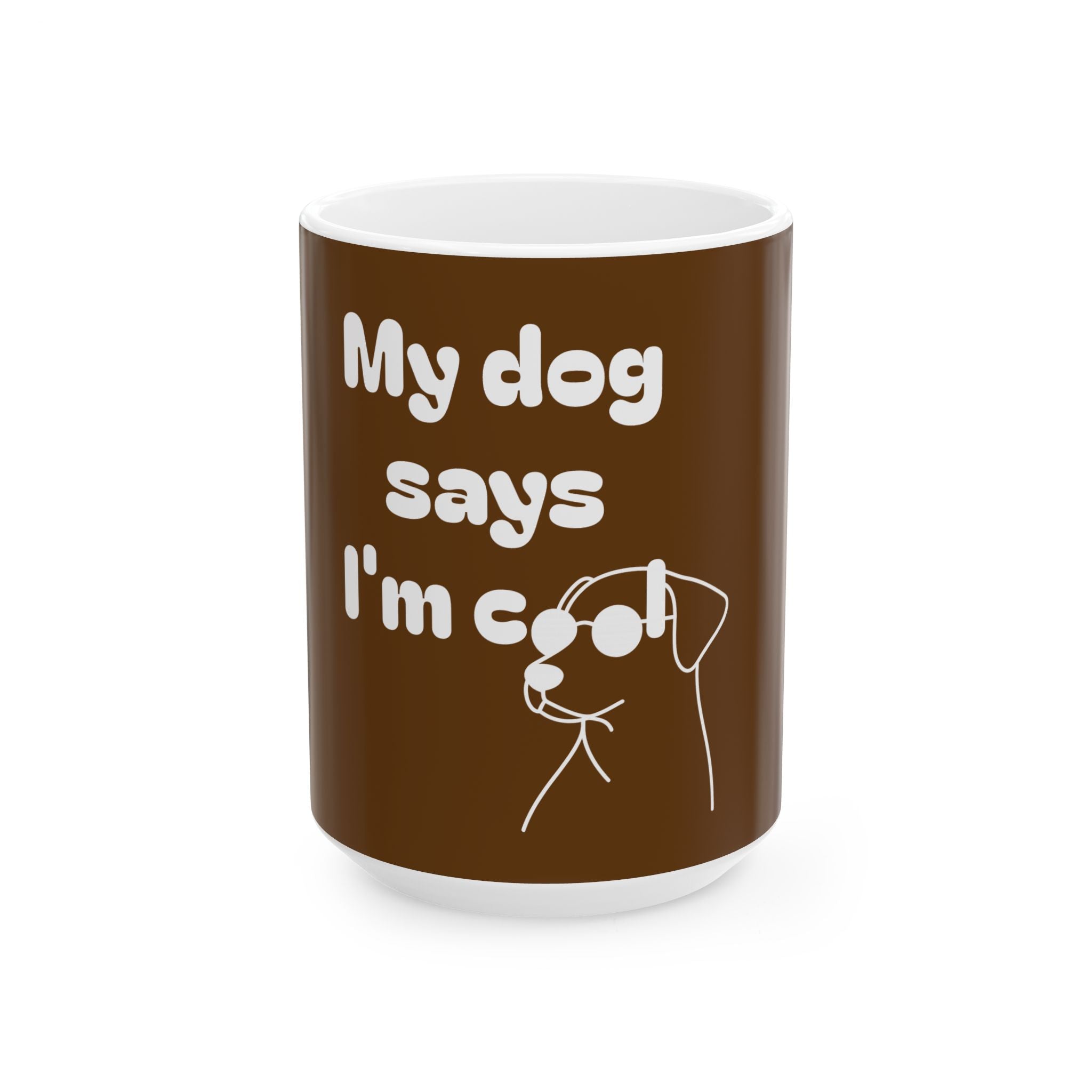 Cool Dog Mom Ceramic Mug - Funny Pet Lover Gift, Dog Owner Coffee Cup, Dog-Themed Mug, Unique Animal Lover Present, Cute Pet Gift