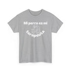Unisex Heavy Cotton Tee with Fun Dog Therapy Quote, Pet Lover Gift, Casual T-Shirt for Dog Owners, Ideal for Everyday Wear