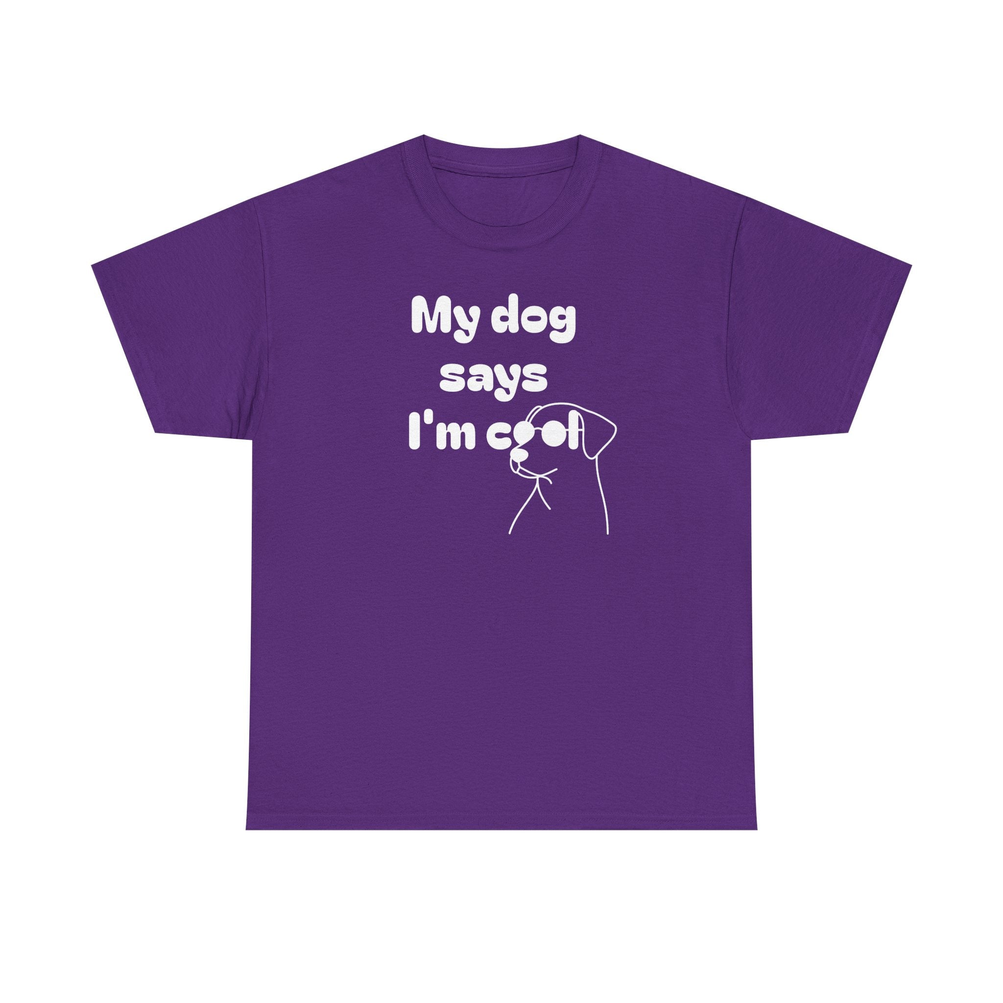 Funny Dog Lover Tee, Casual T-Shirt for Pet Owners, Gift for Dog Lovers, Dog Mom Gift, Unisex Heavy Cotton Tee