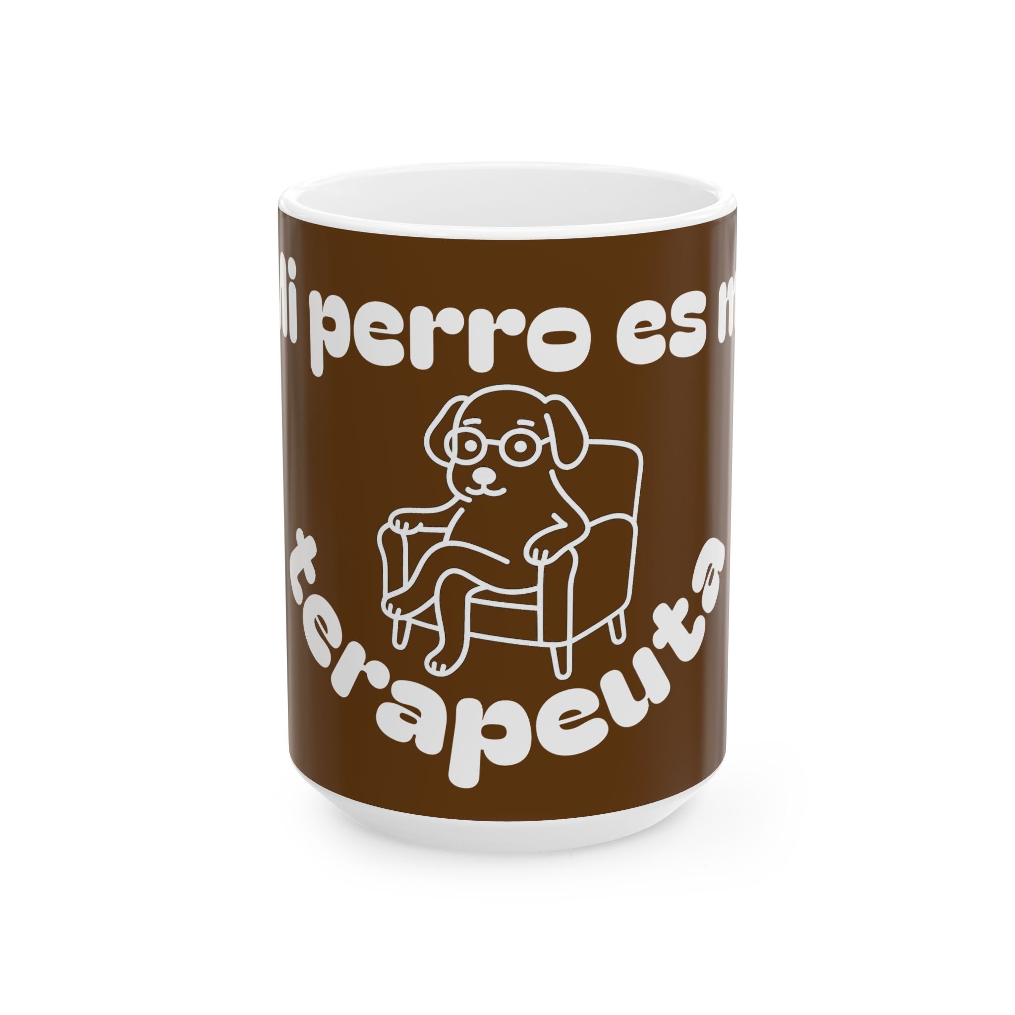 Funny Therapist Dog Ceramic Mug - Gift for Dog Lovers, Coffee Mugs, Pet Owners, Humor Gifts, Unique Home Decor