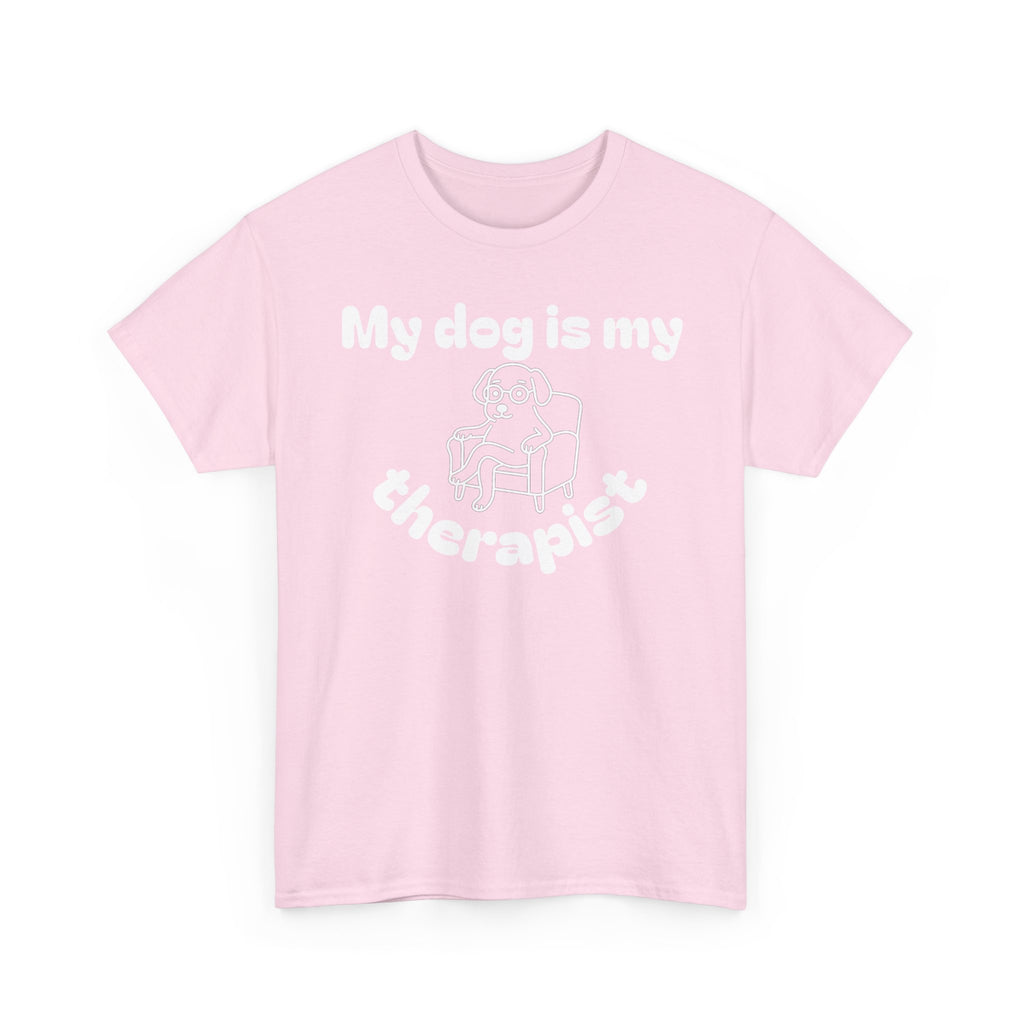 Funny Dog Lover Tee, Casual T-Shirt for Pet Owners, Gift for Dog Lovers, Dog Mom Gift, Unisex Heavy Cotton Tee
