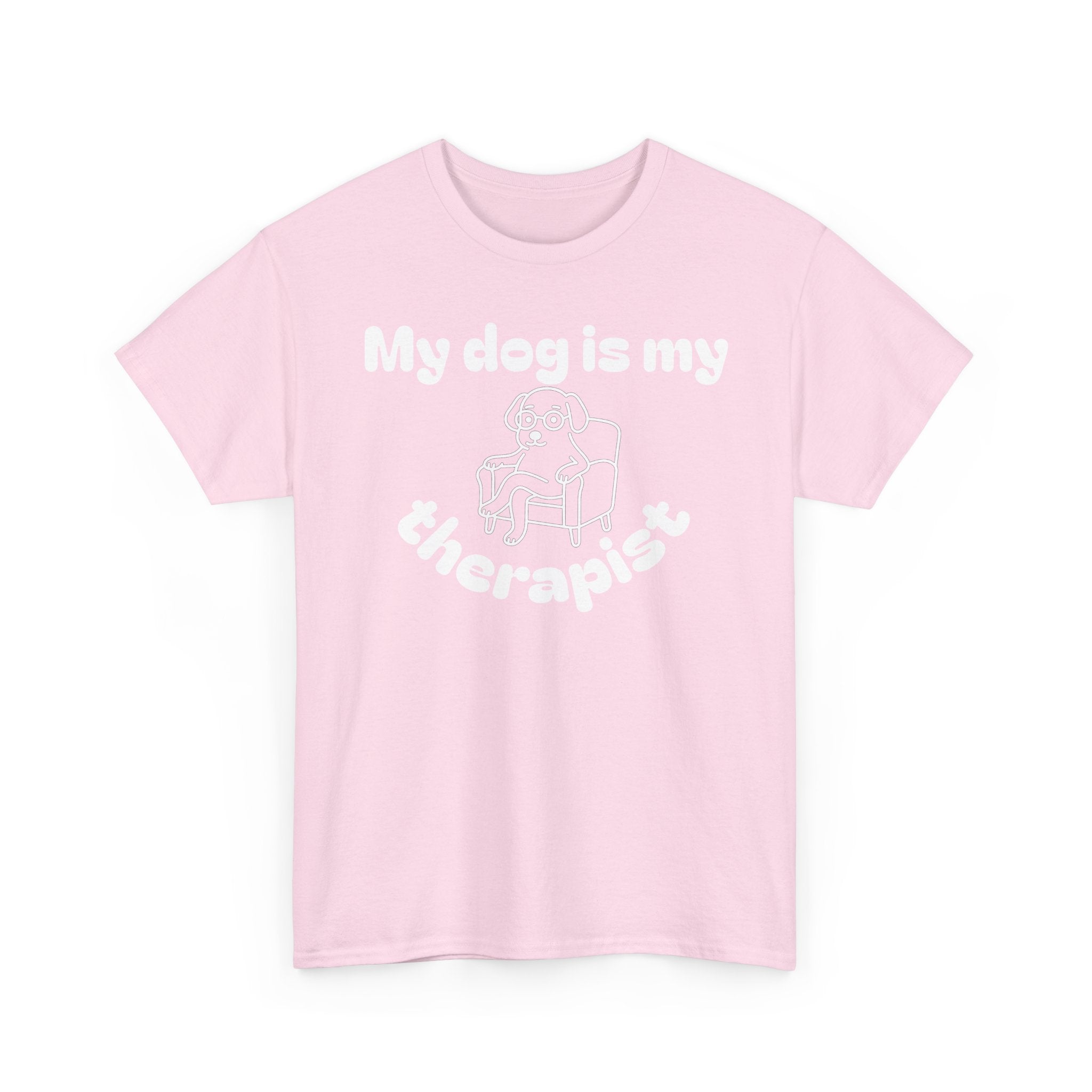 Funny Dog Lover Tee, Casual T-Shirt for Pet Owners, Gift for Dog Lovers, Dog Mom Gift, Unisex Heavy Cotton Tee