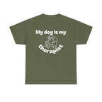 Funny Dog Lover Tee, Casual T-Shirt for Pet Owners, Gift for Dog Lovers, Dog Mom Gift, Unisex Heavy Cotton Tee