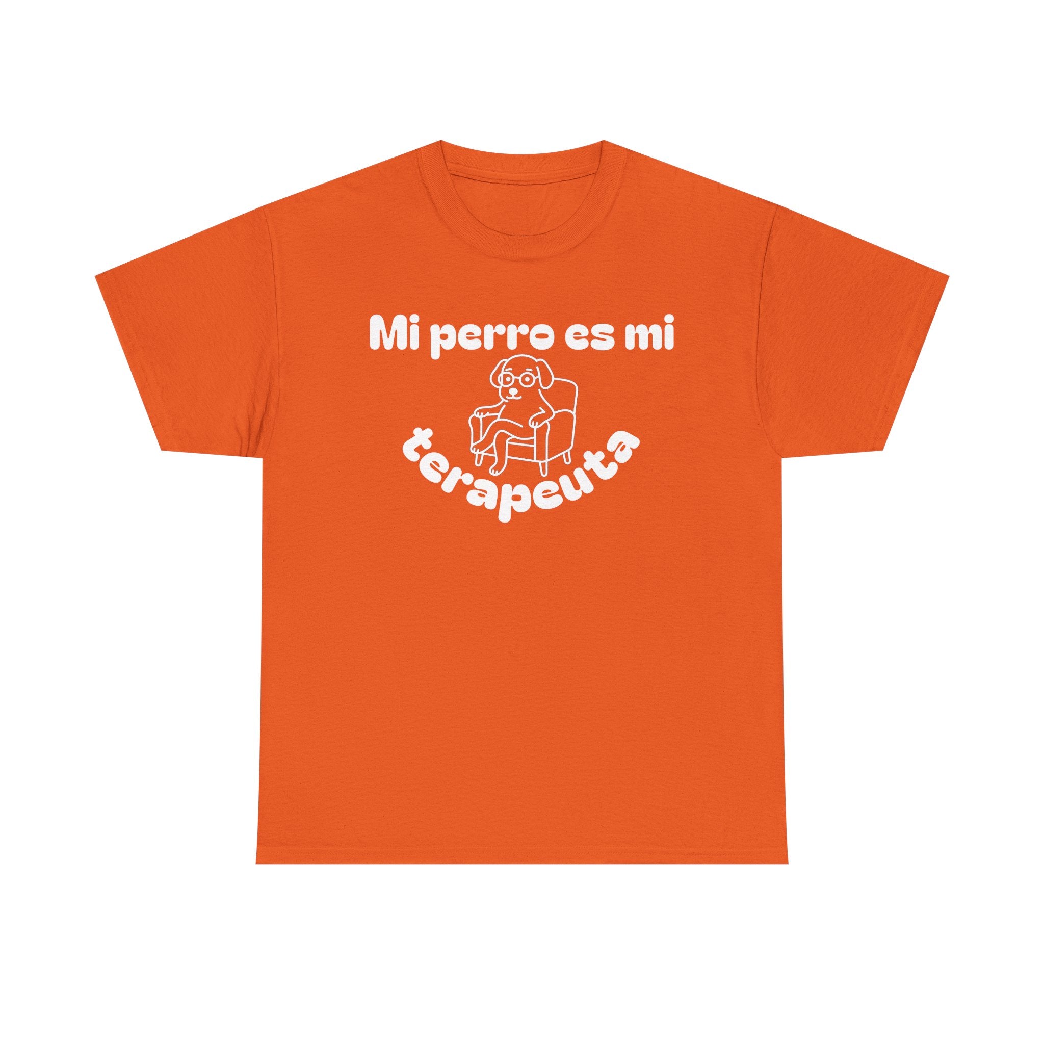 Unisex Heavy Cotton Tee with Fun Dog Therapy Quote, Pet Lover Gift, Casual T-Shirt for Dog Owners, Ideal for Everyday Wear