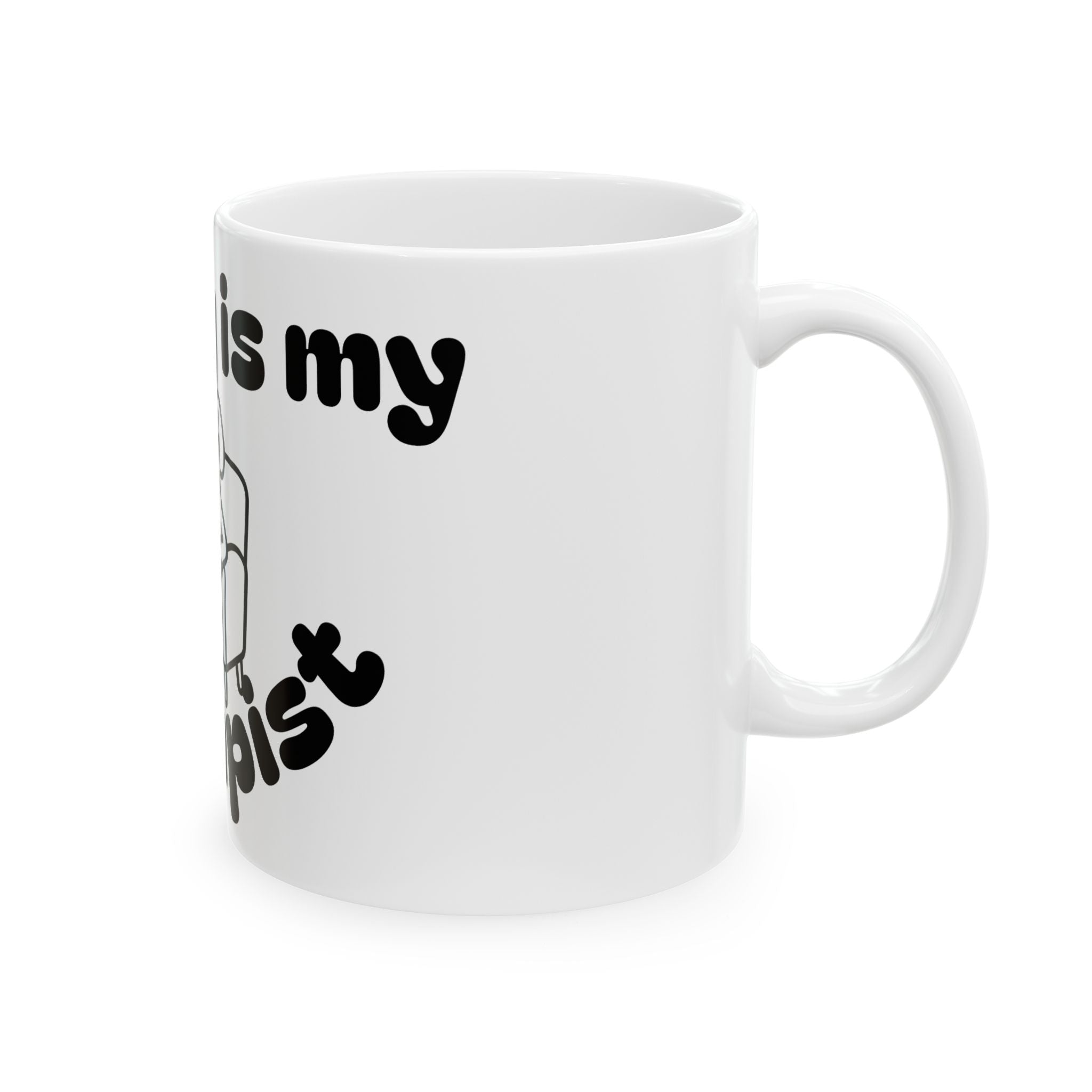 Funny Therapist Dog Ceramic Mug - Gift for Dog Lovers, Coffee Mugs, Pet Owners, Humor Gifts, Unique Home Decor