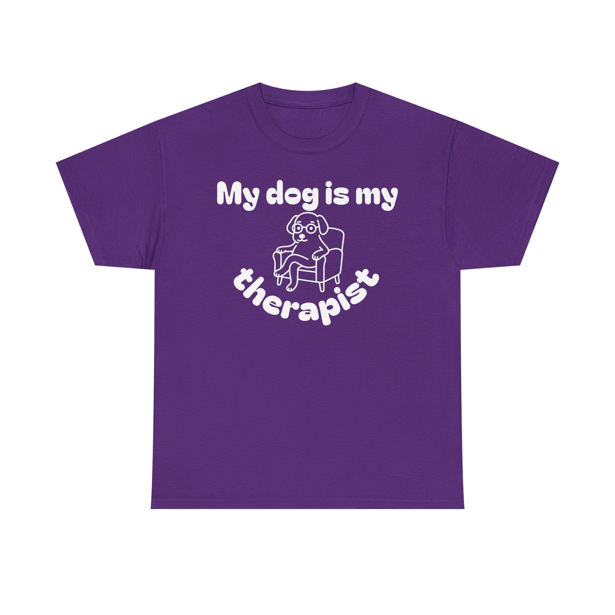 Funny Dog Lover Tee, Casual T-Shirt for Pet Owners, Gift for Dog Lovers, Dog Mom Gift, Unisex Heavy Cotton Tee