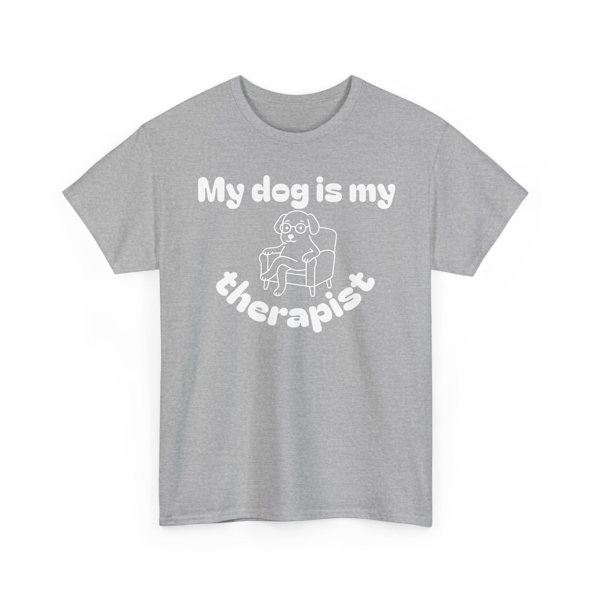 Funny Dog Lover Tee, Casual T-Shirt for Pet Owners, Gift for Dog Lovers, Dog Mom Gift, Unisex Heavy Cotton Tee